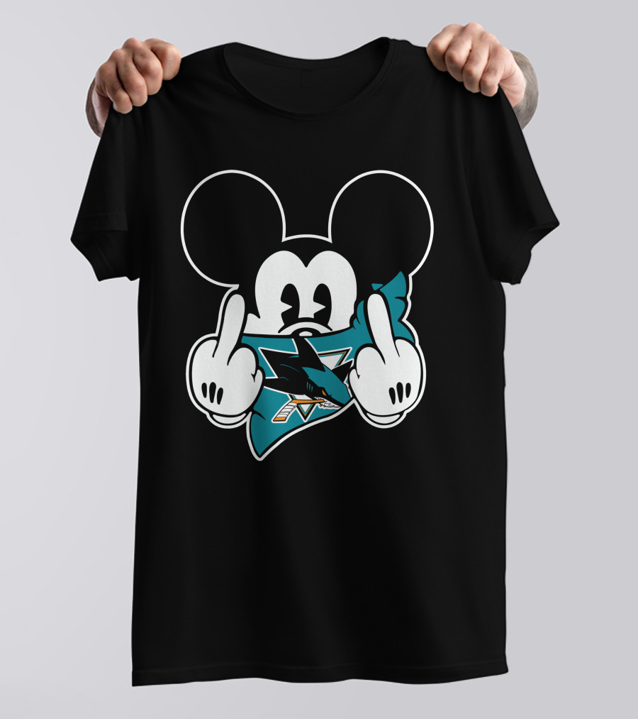 Mickey Shark Gesture San Jose T-Shirt