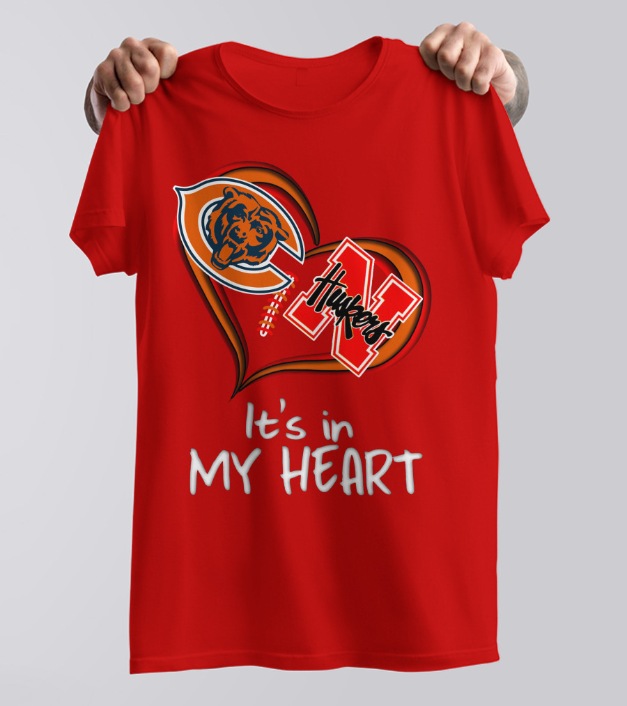 Bears Huskers It's In My Heart T-Shirt