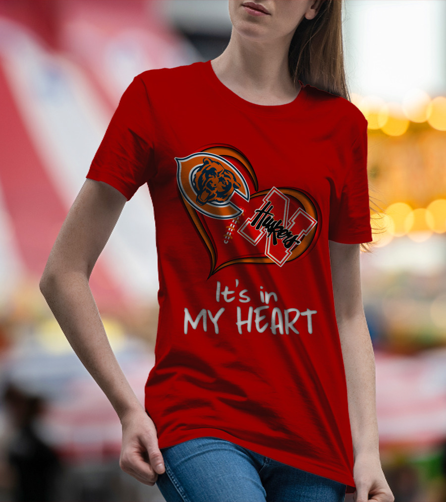 Bears Huskers It's In My Heart T-Shirt