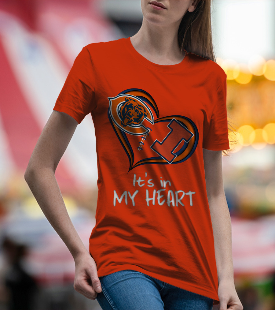 Bears Illinois It's In My Heart T-Shirt