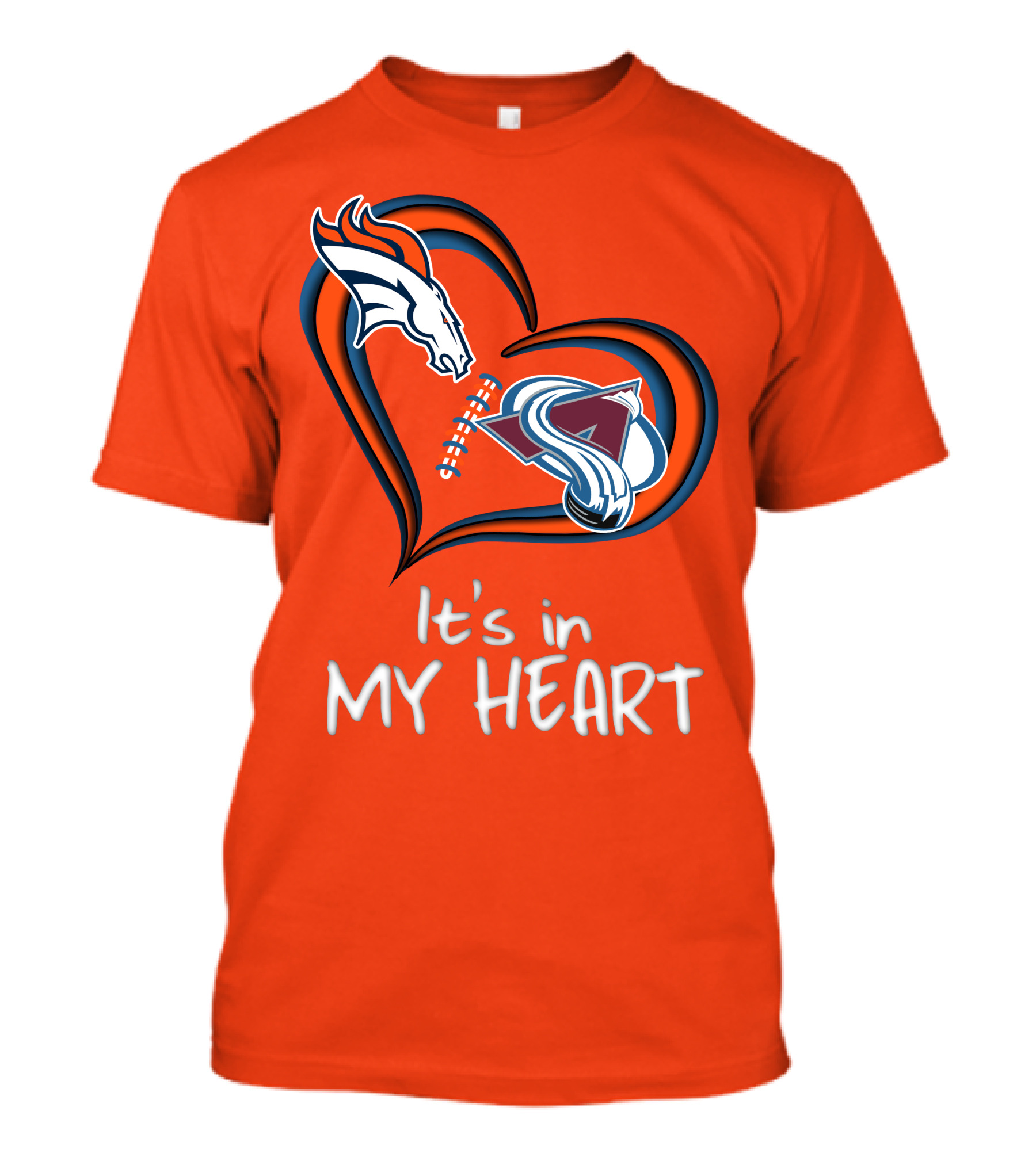 Broncos Avalanche It's In My Heart T-Shirt