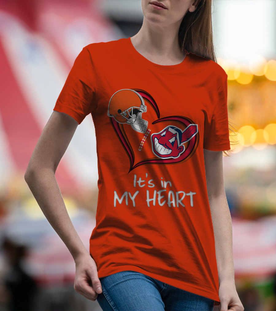 Browns Indians It's In My Heart T-Shirt