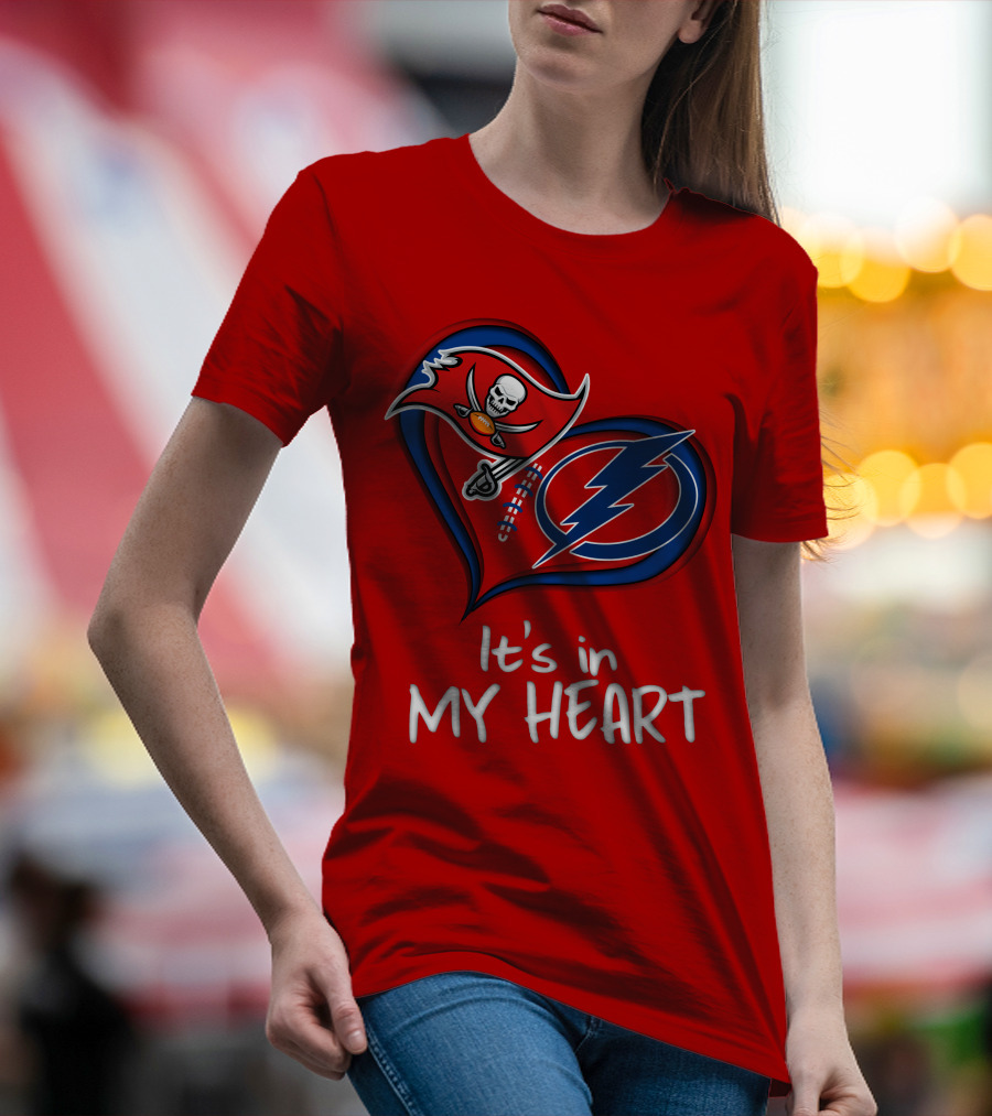 Buccaneers Lightning It's In My Heart T-Shirt