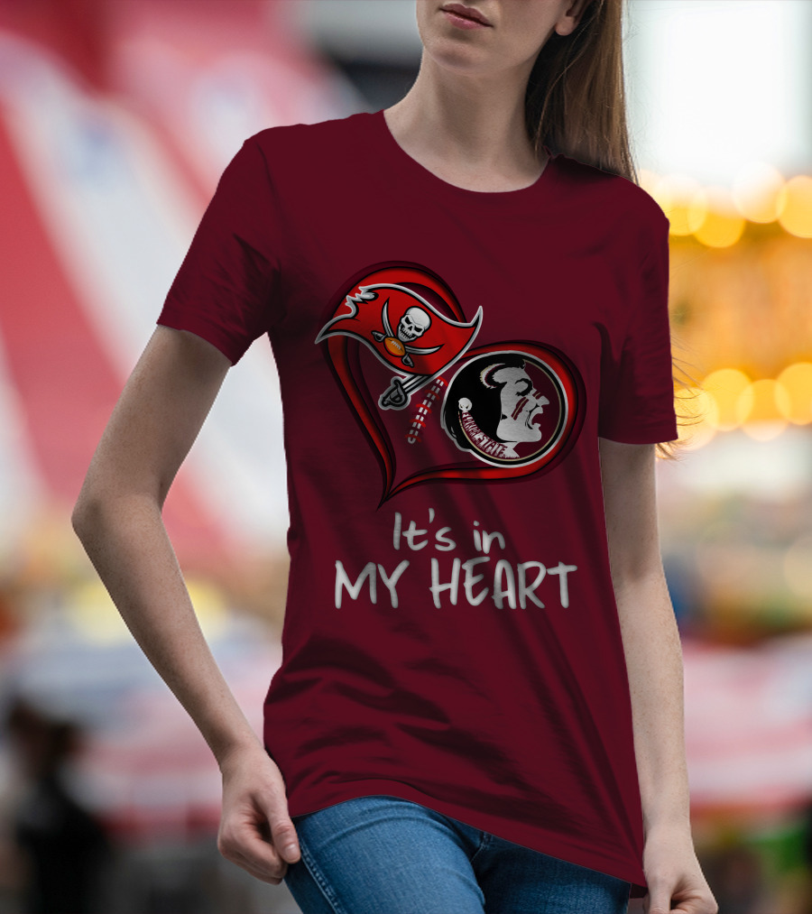 Buccaneers Seminoles It's In My Heart T-Shirt