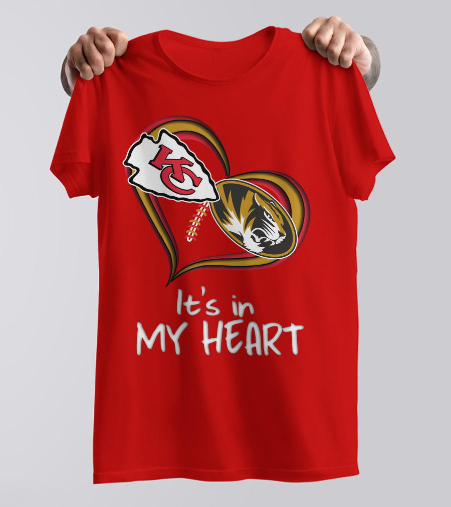 Chiefs Missouri Tigers It's In My Heart T-Shirt