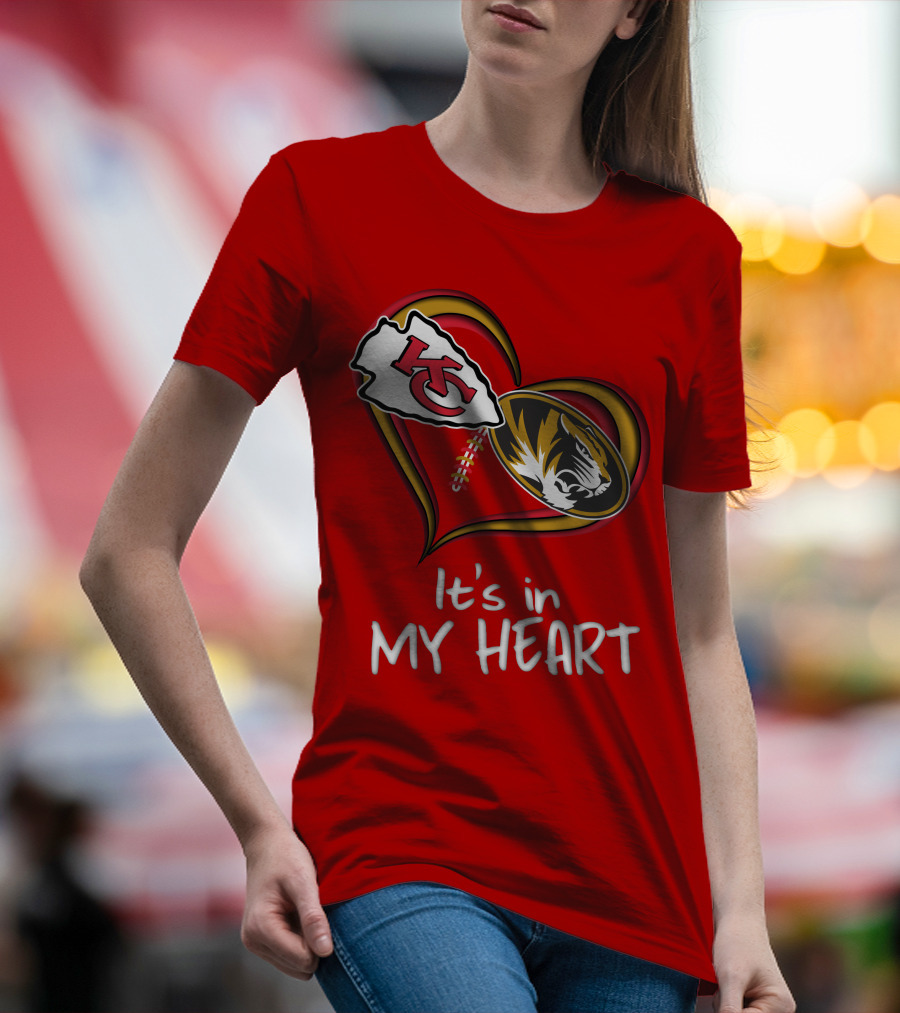 Chiefs Missouri Tigers It's In My Heart T-Shirt
