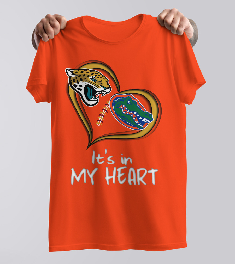 It's In My Heart Jaguars Gators T-Shirt