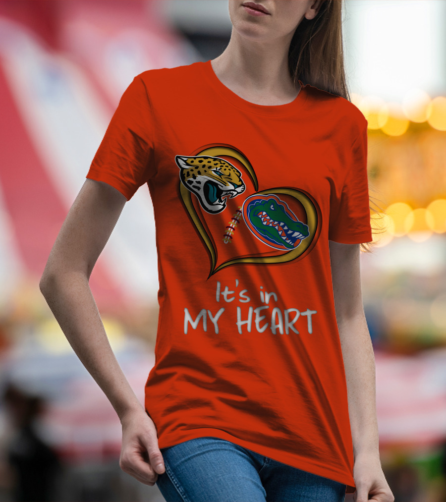 It's In My Heart Jaguars Gators T-Shirt