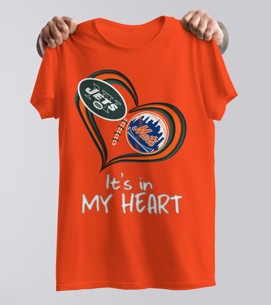 Jets Mets It's In My Heart T-Shirt
