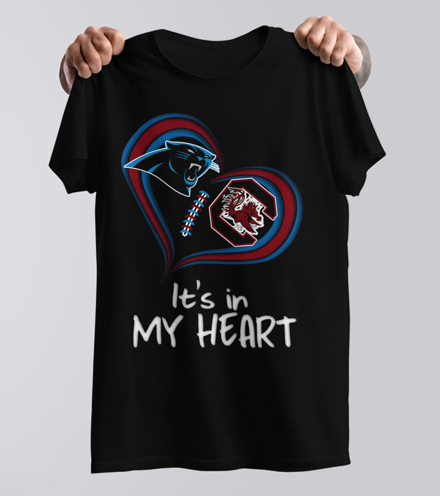 It's Panthers And Gamecocks In My Heart T-Shirt