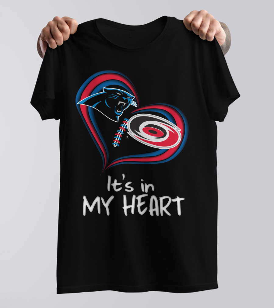 Panthers Hurricanes It's In My Heart T-Shirt