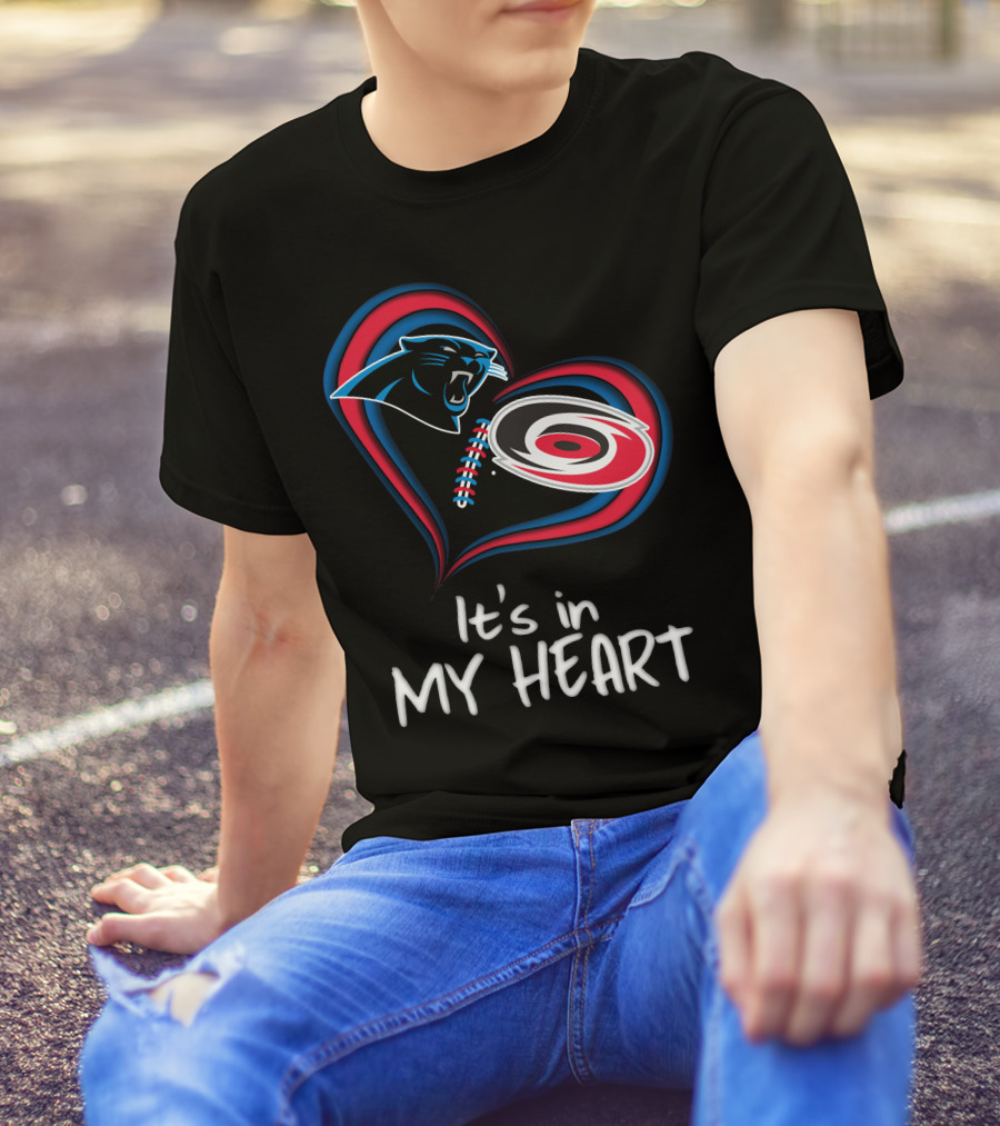 Panthers Hurricanes It's In My Heart T-Shirt