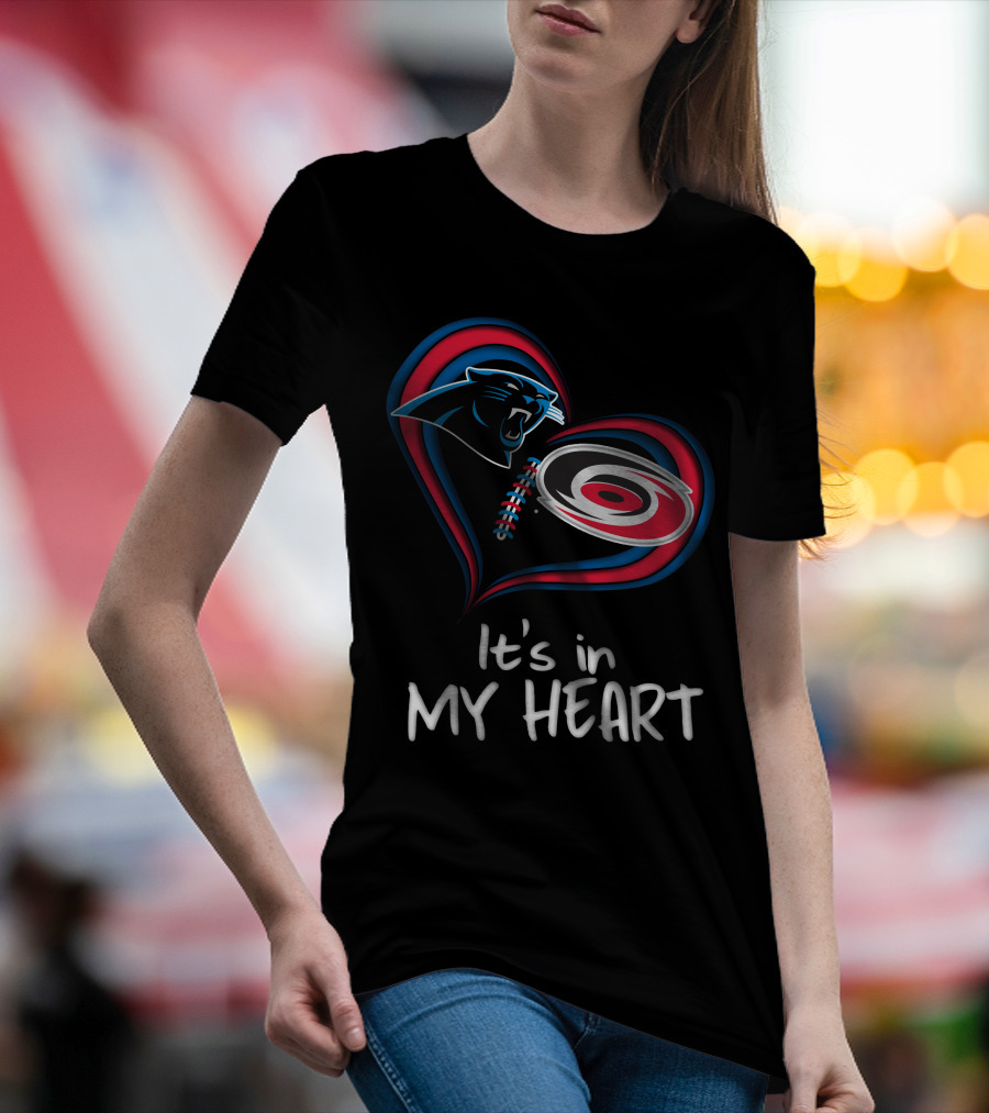 Panthers Hurricanes It's In My Heart T-Shirt