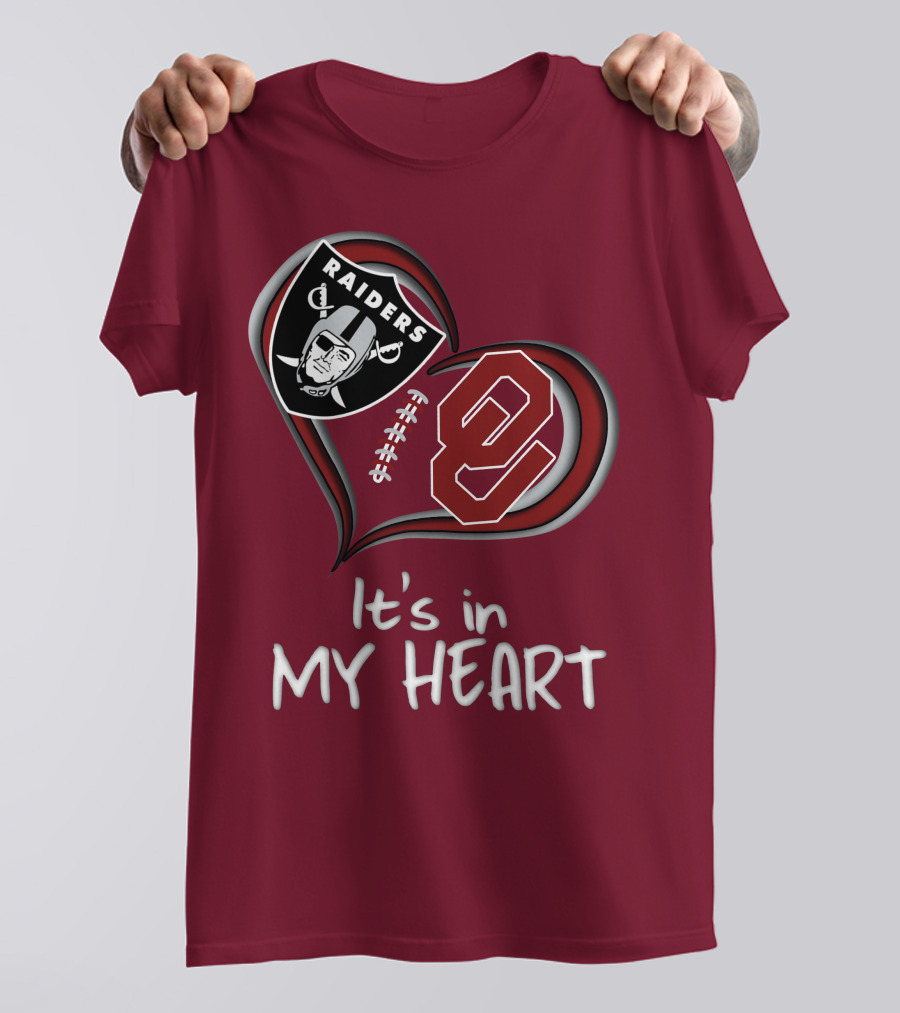 Raiders Sooners It's In My Heart T-Shirt