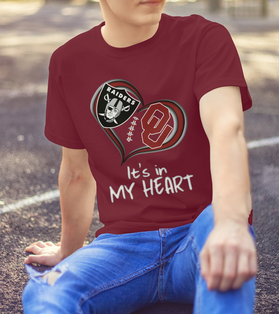 Raiders Sooners It's In My Heart T-Shirt