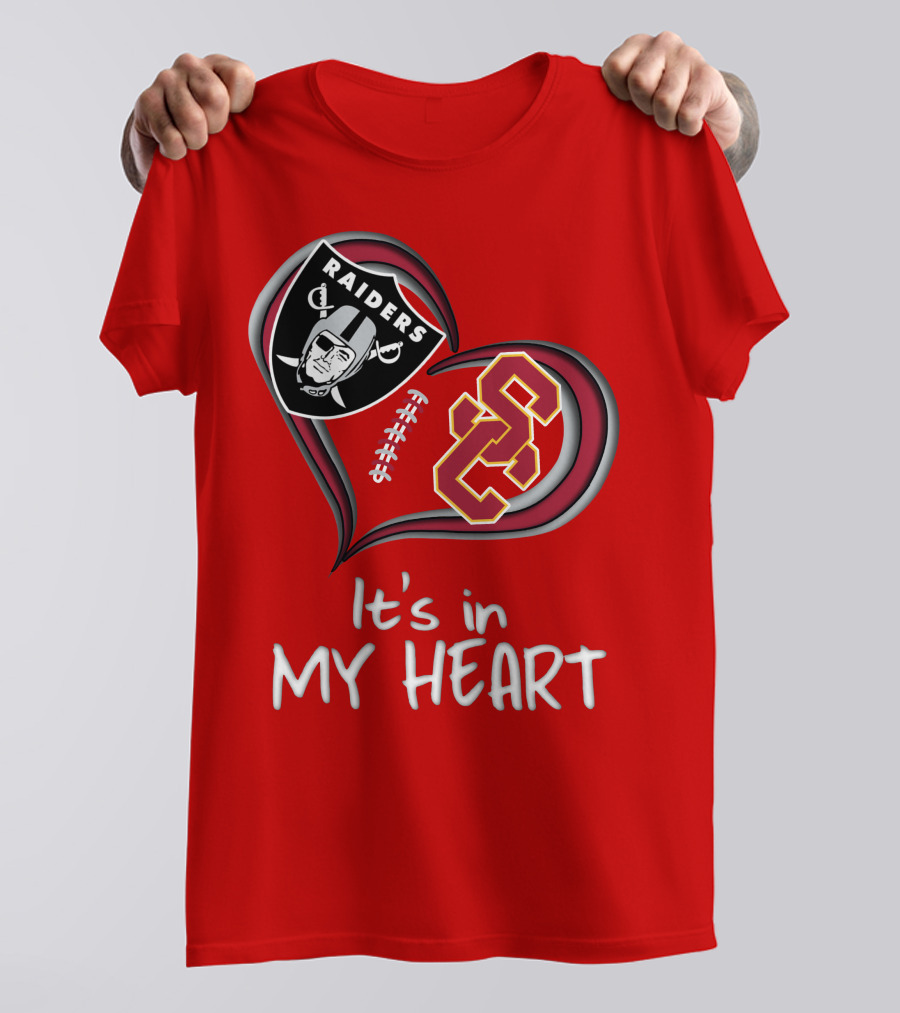 Raiders Trojans It's In My Heart T-Shirt