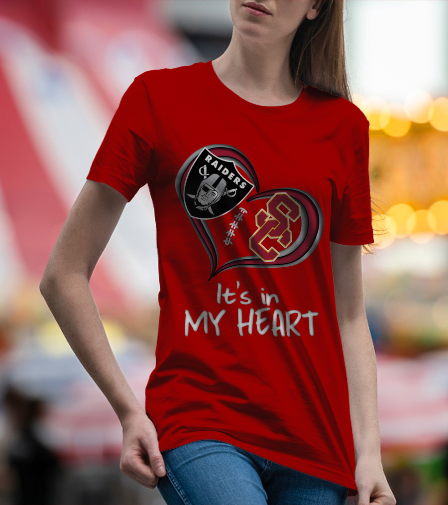 Raiders Trojans It's In My Heart T-Shirt