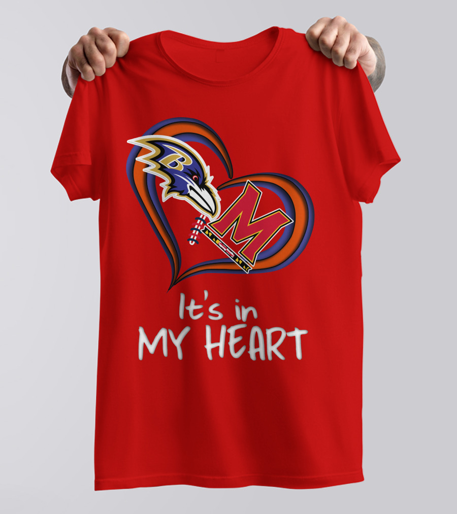 It's In My Heart Ravens Maryland T-Shirt
