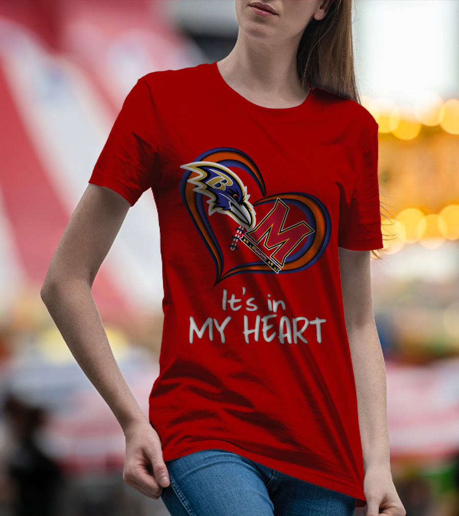 It's In My Heart Ravens Maryland T-Shirt