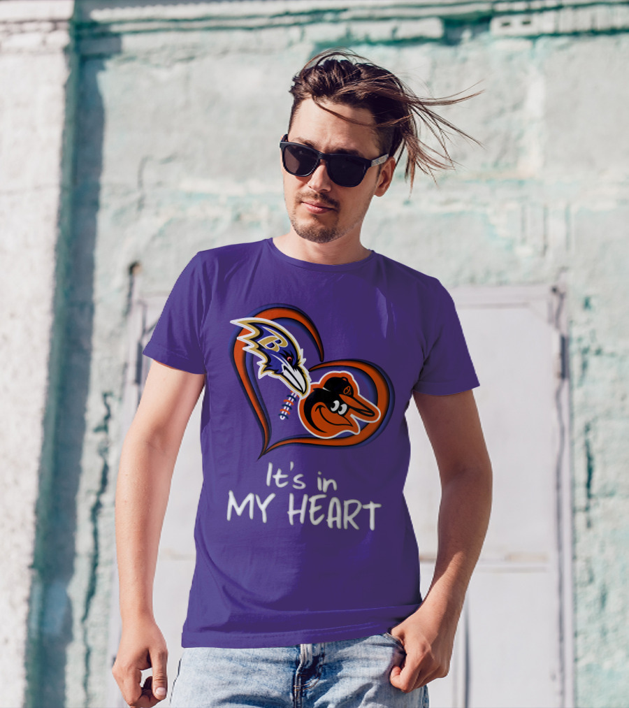 Ravens Orioles It's In My Heart T-Shirt