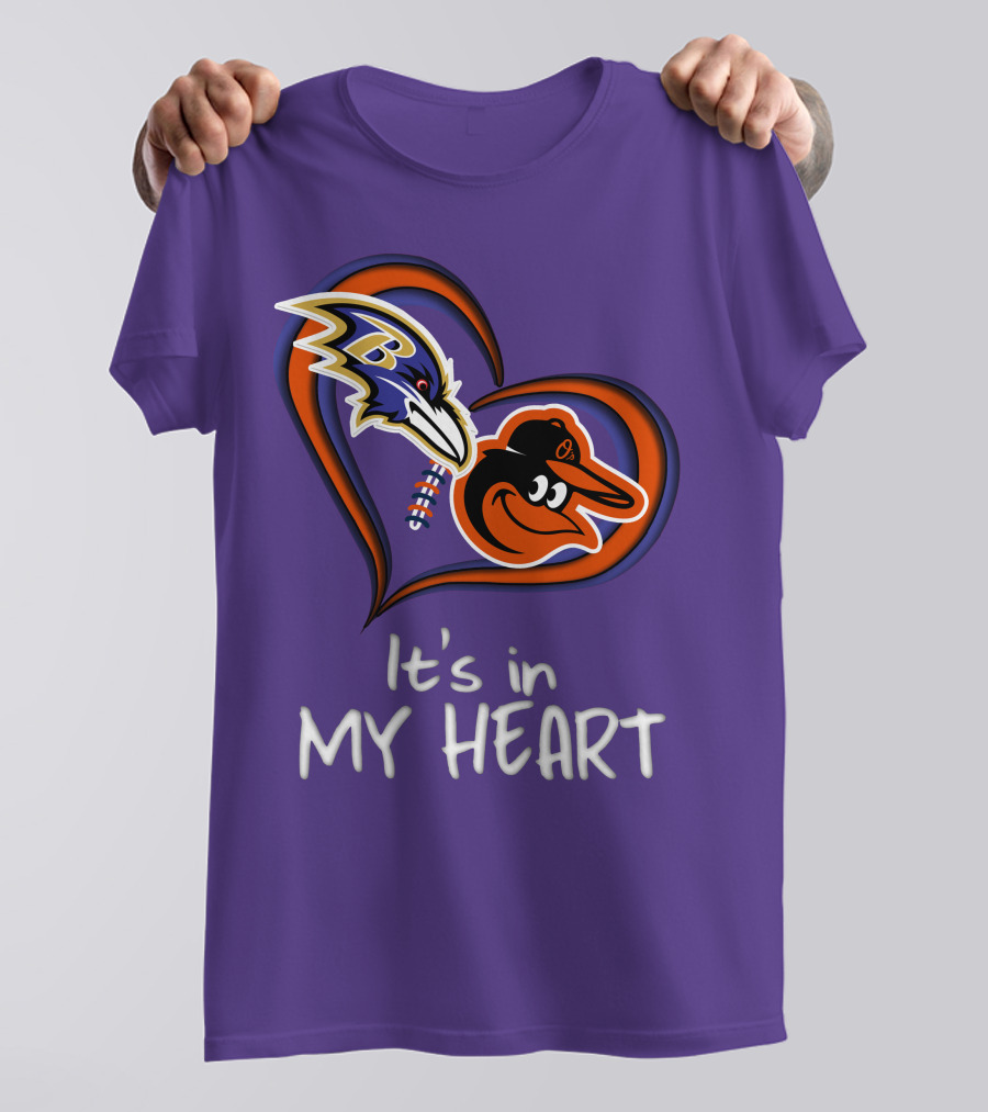 Ravens Orioles It's In My Heart T-Shirt