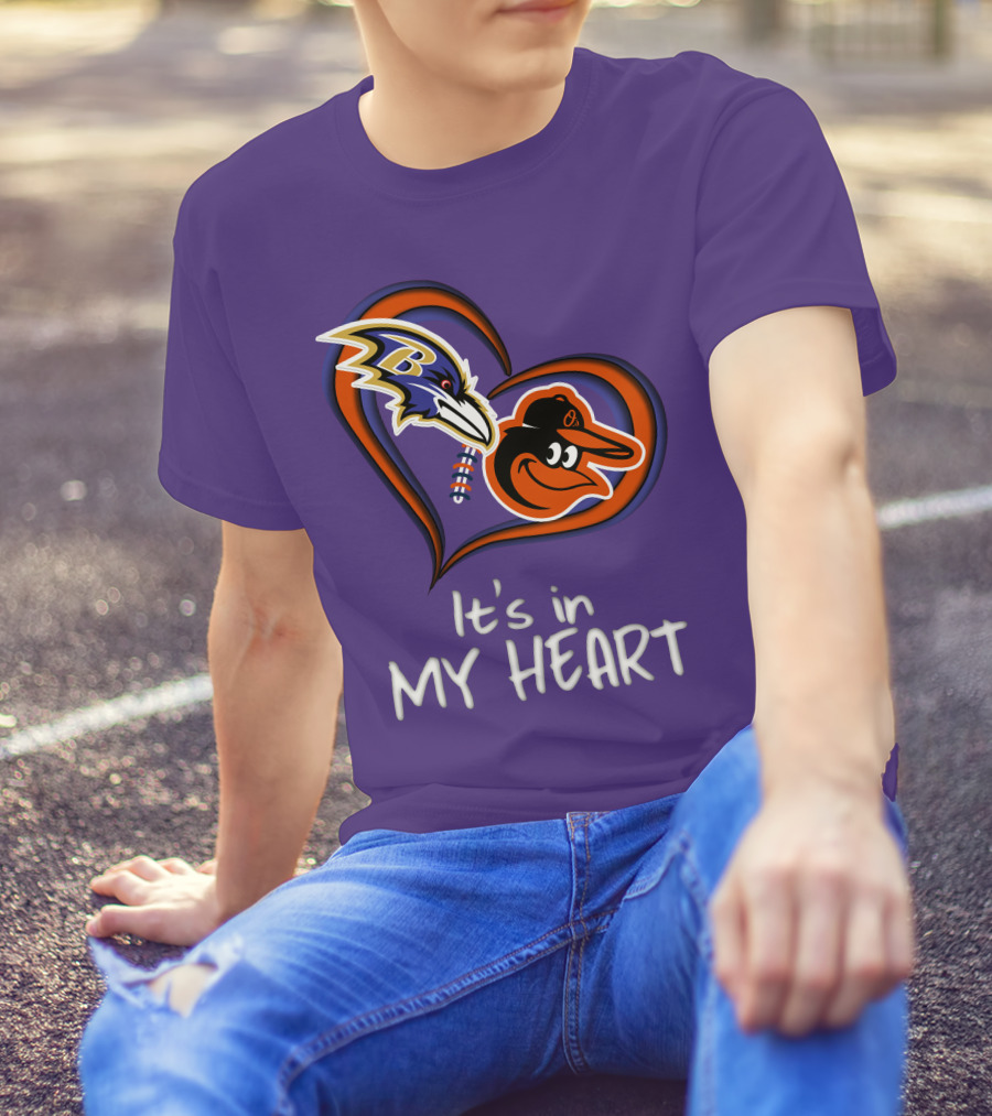 Ravens Orioles It's In My Heart T-Shirt