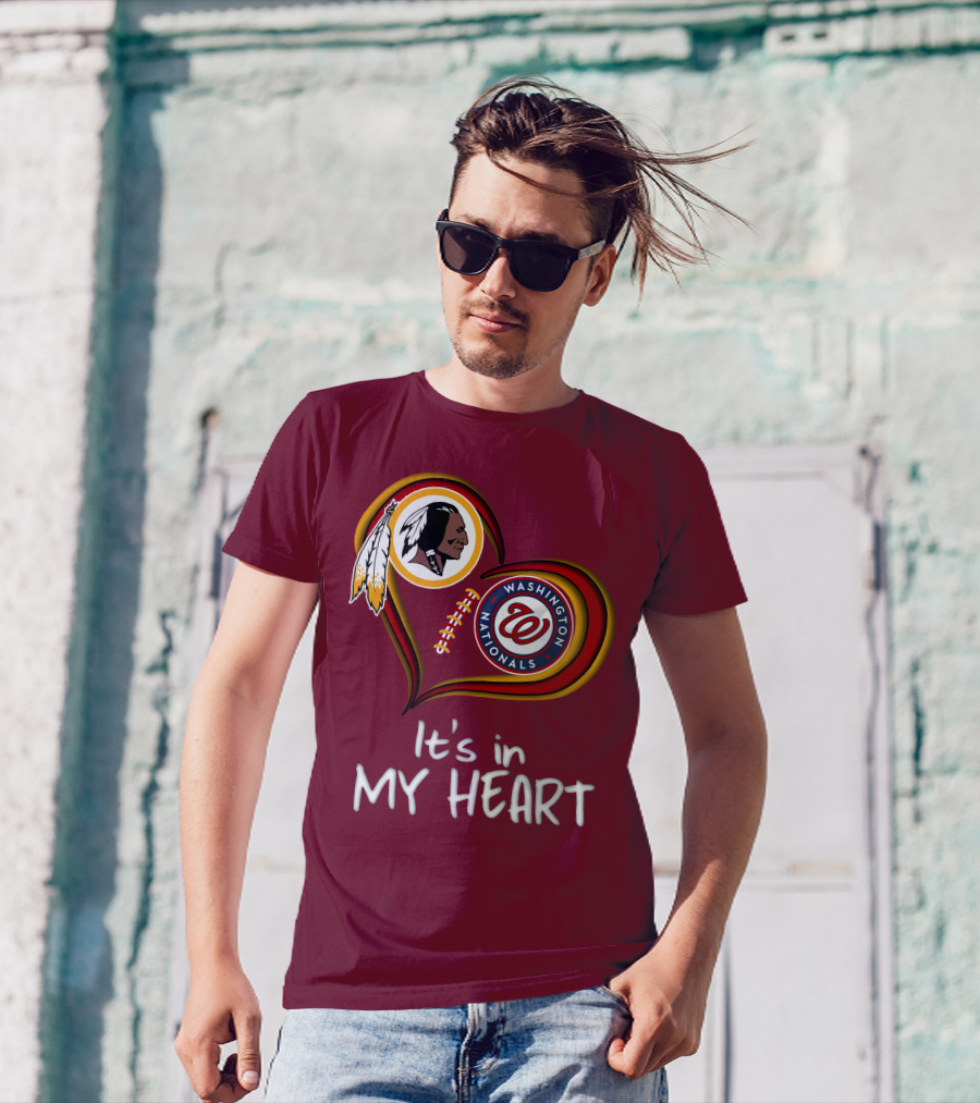 Washington Redskins Nationals It's In My Heart T-Shirt