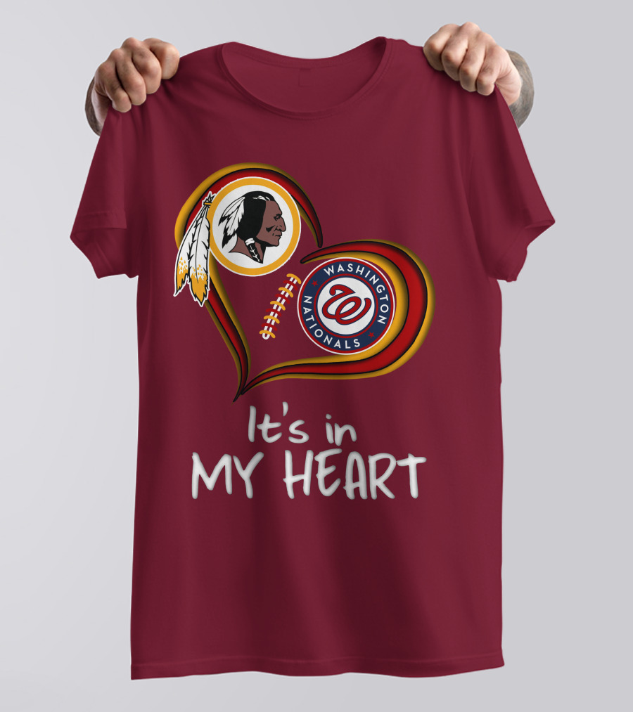 Washington Redskins Nationals It's In My Heart T-Shirt