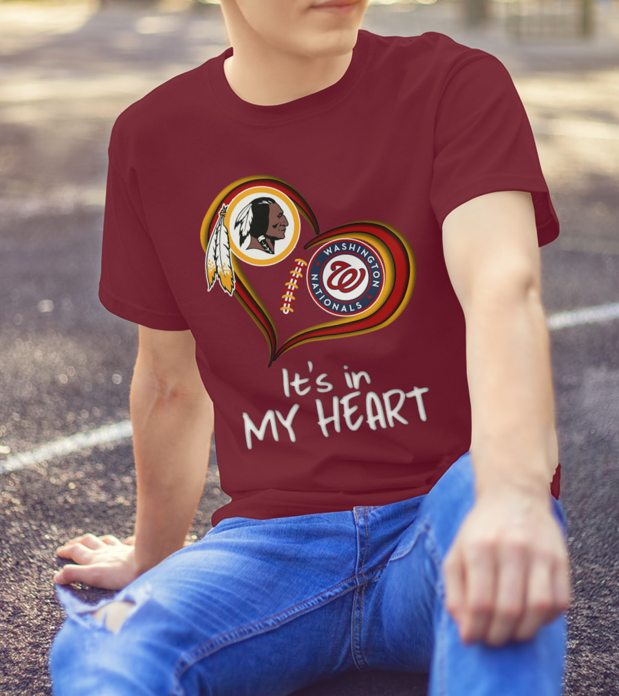 Washington Redskins Nationals It's In My Heart T-Shirt