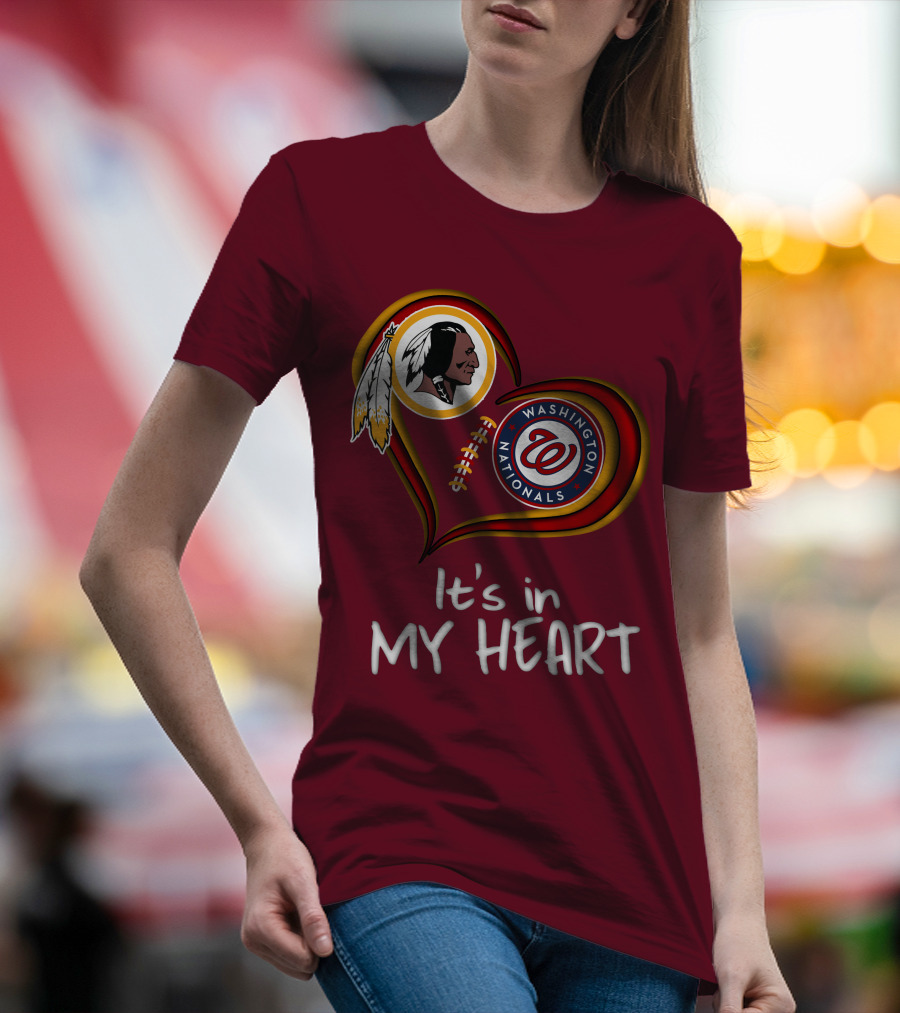 Washington Redskins Nationals It's In My Heart T-Shirt