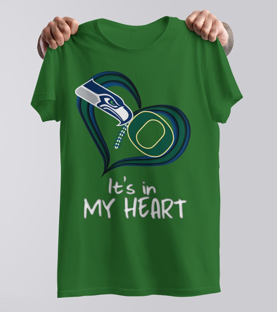Seahawks Ducks It's In My Heart T-Shirt
