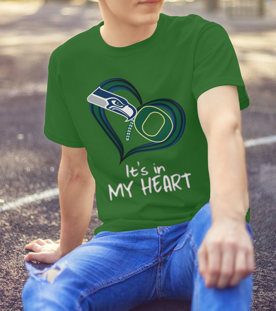 Seahawks Ducks It's In My Heart T-Shirt