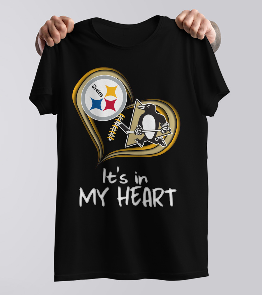 Steelers Penguins It's In My Heart T-Shirt