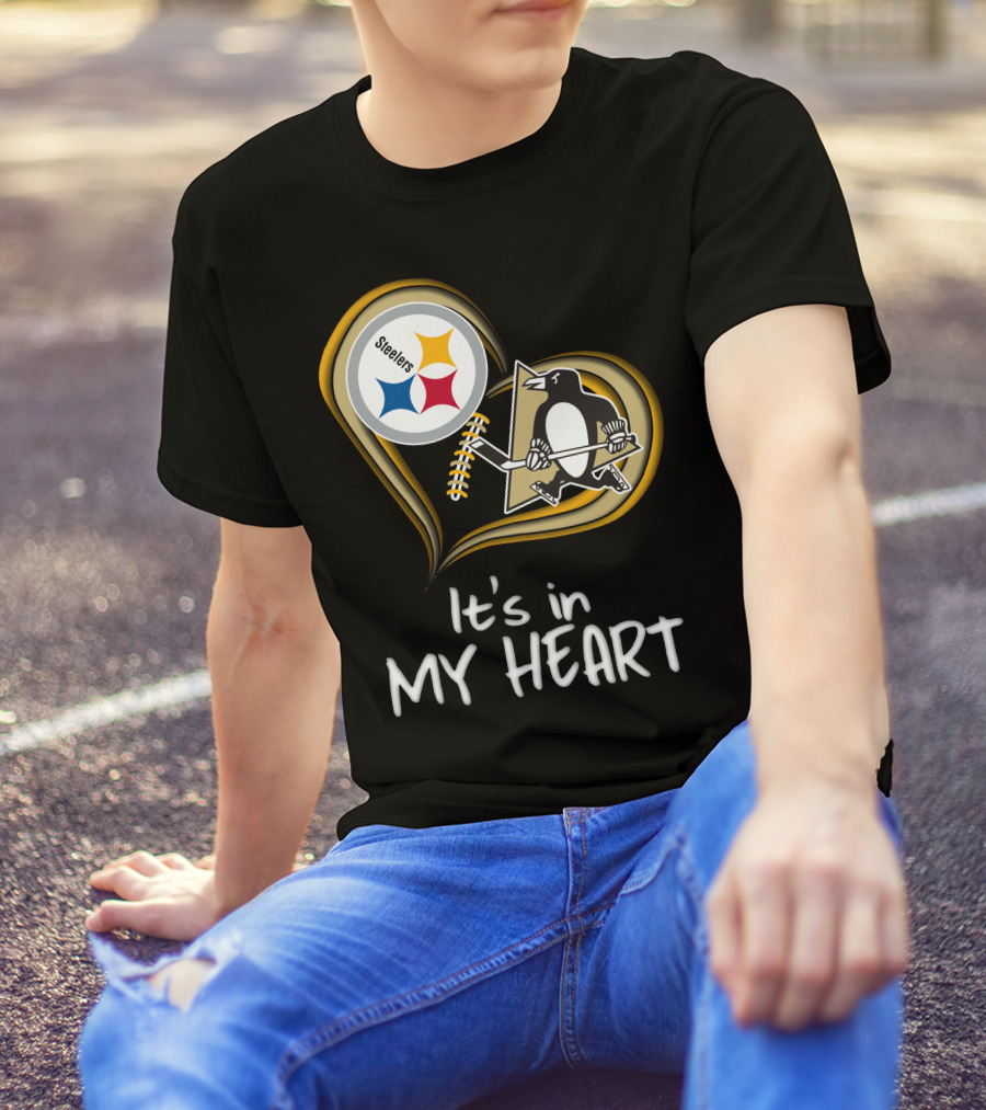 Steelers Penguins It's In My Heart T-Shirt