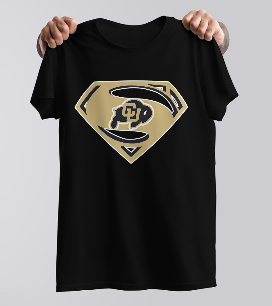 CU Buffaloes Superman Logo Colorado Super Man T-Shirt