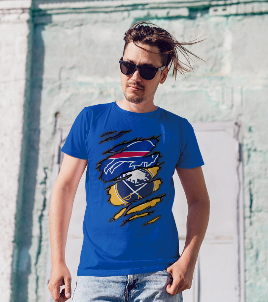 Buffalo Bills Sabres Dual Fan T-Shirt