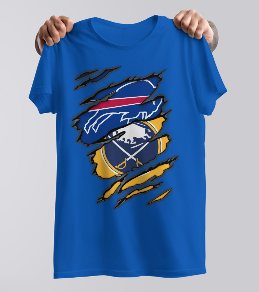 Buffalo Bills Sabres Dual Fan T-Shirt