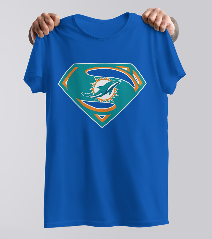 Miami Dolphins Super S Logo Mashup T-Shirt