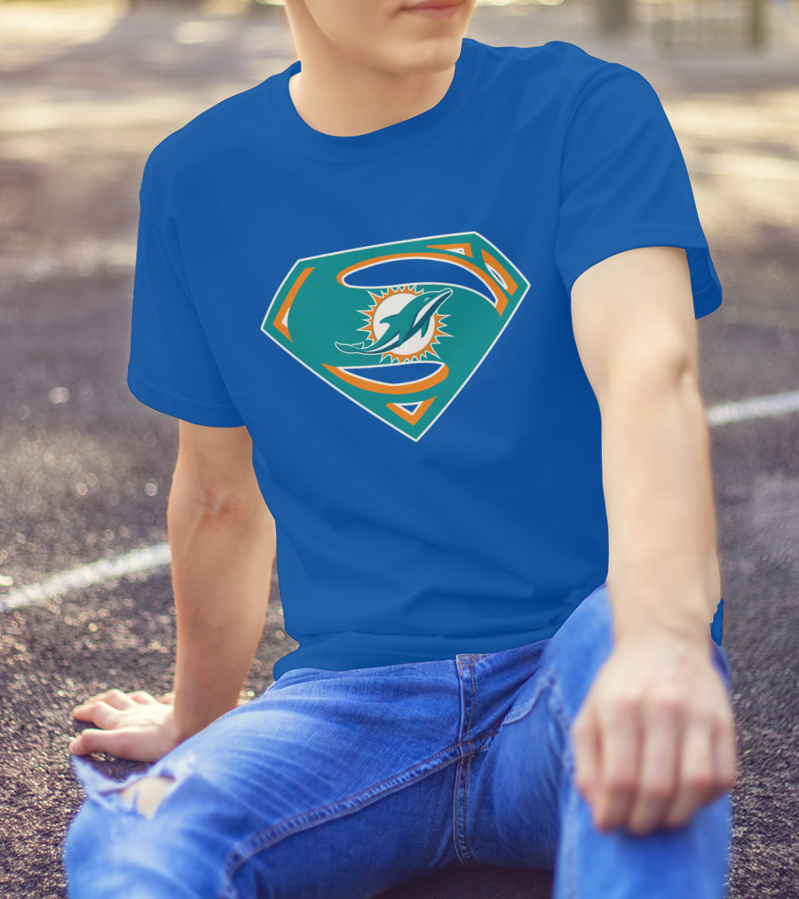 Miami Dolphins Super S Logo Mashup T-Shirt