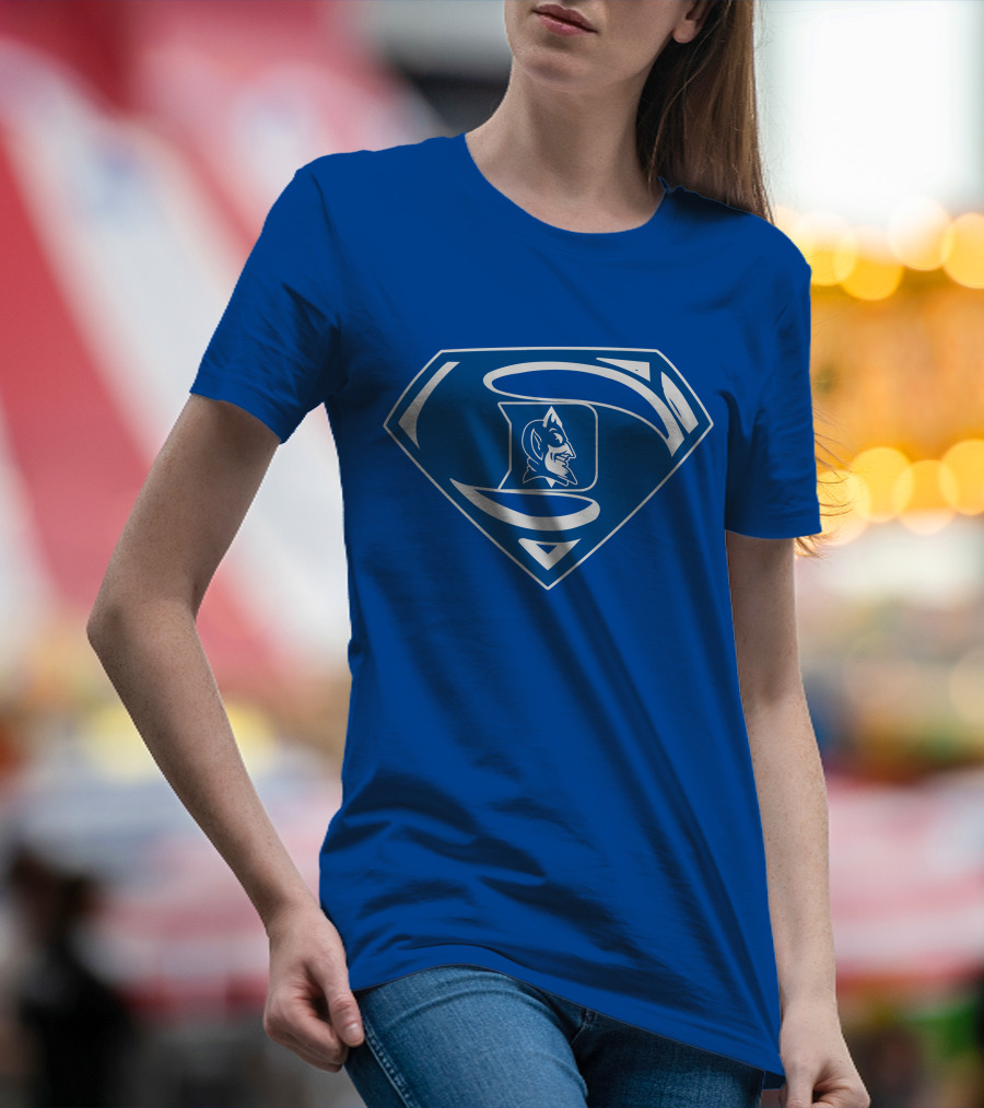 Duke Blue Devils Superman Logo Mashup T-Shirt