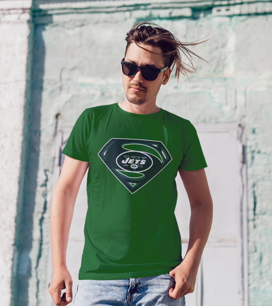 Jets Nfl Super Hero Symbol T-Shirt