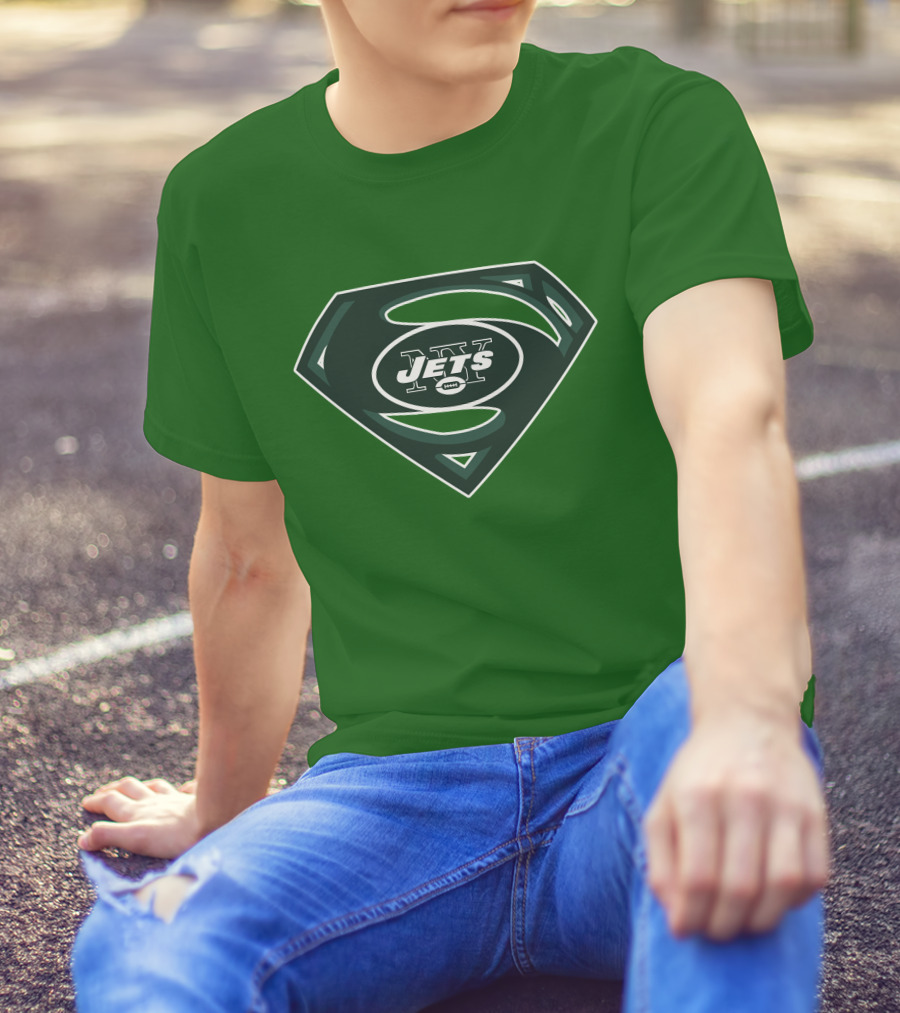 Jets Nfl Super Hero Symbol T-Shirt