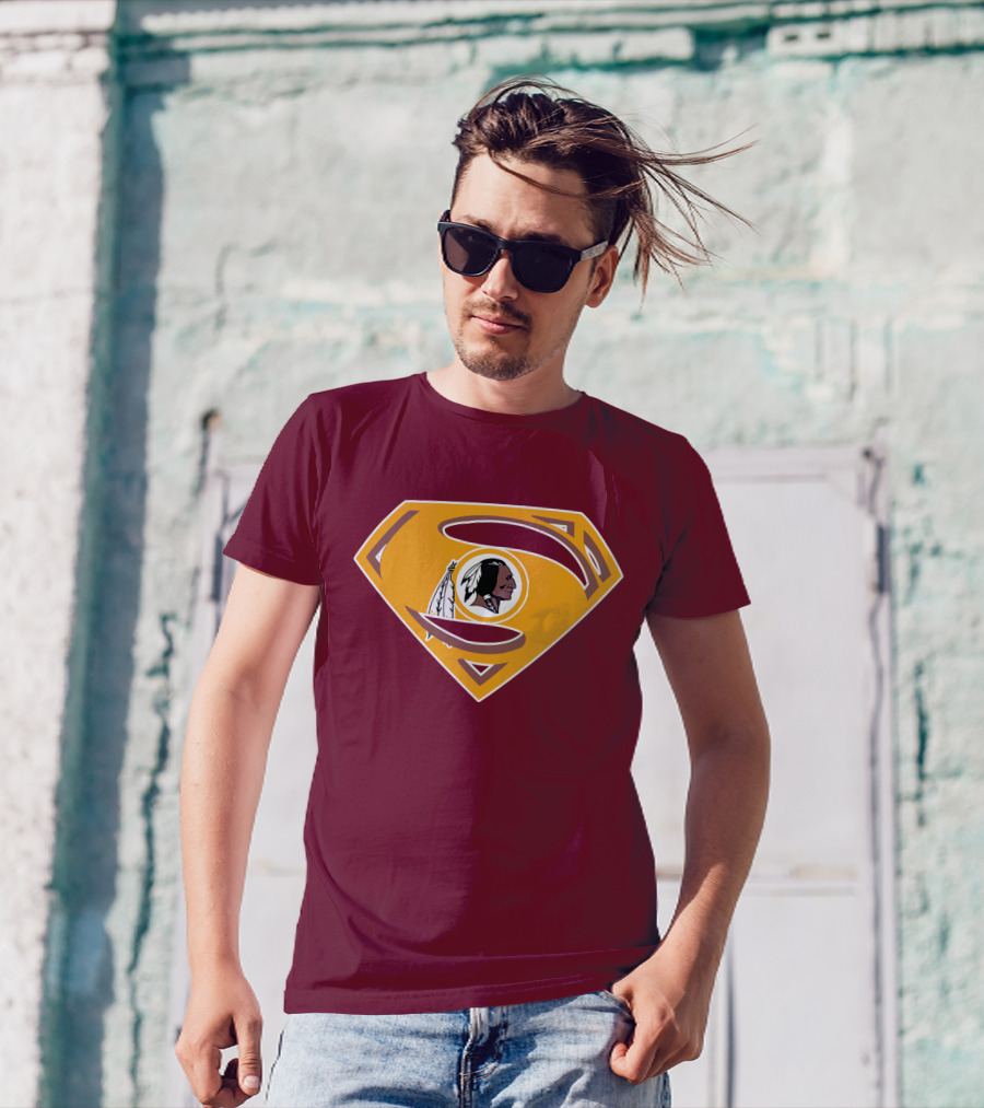 Redskins Superman Logo Mashup T-Shirt