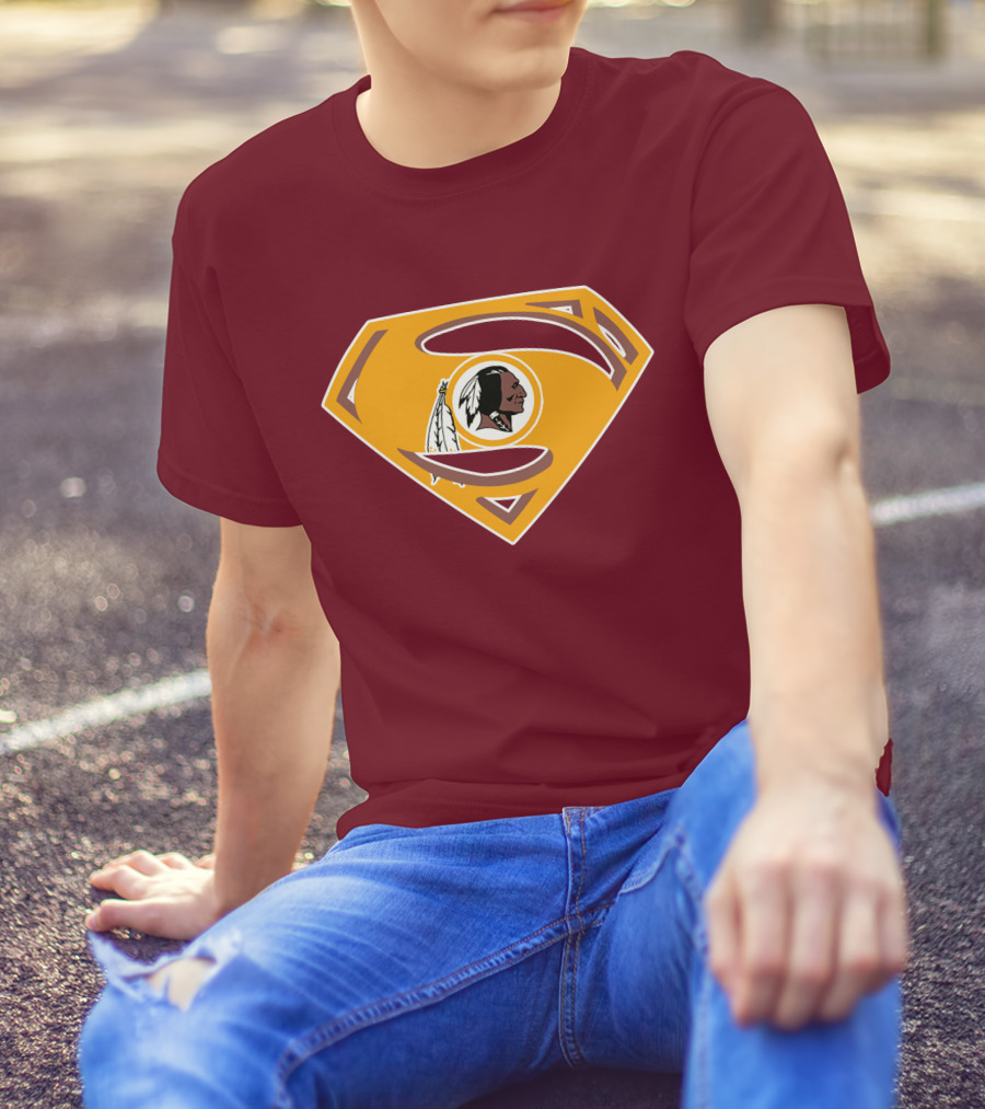 Redskins Superman Logo Mashup T-Shirt