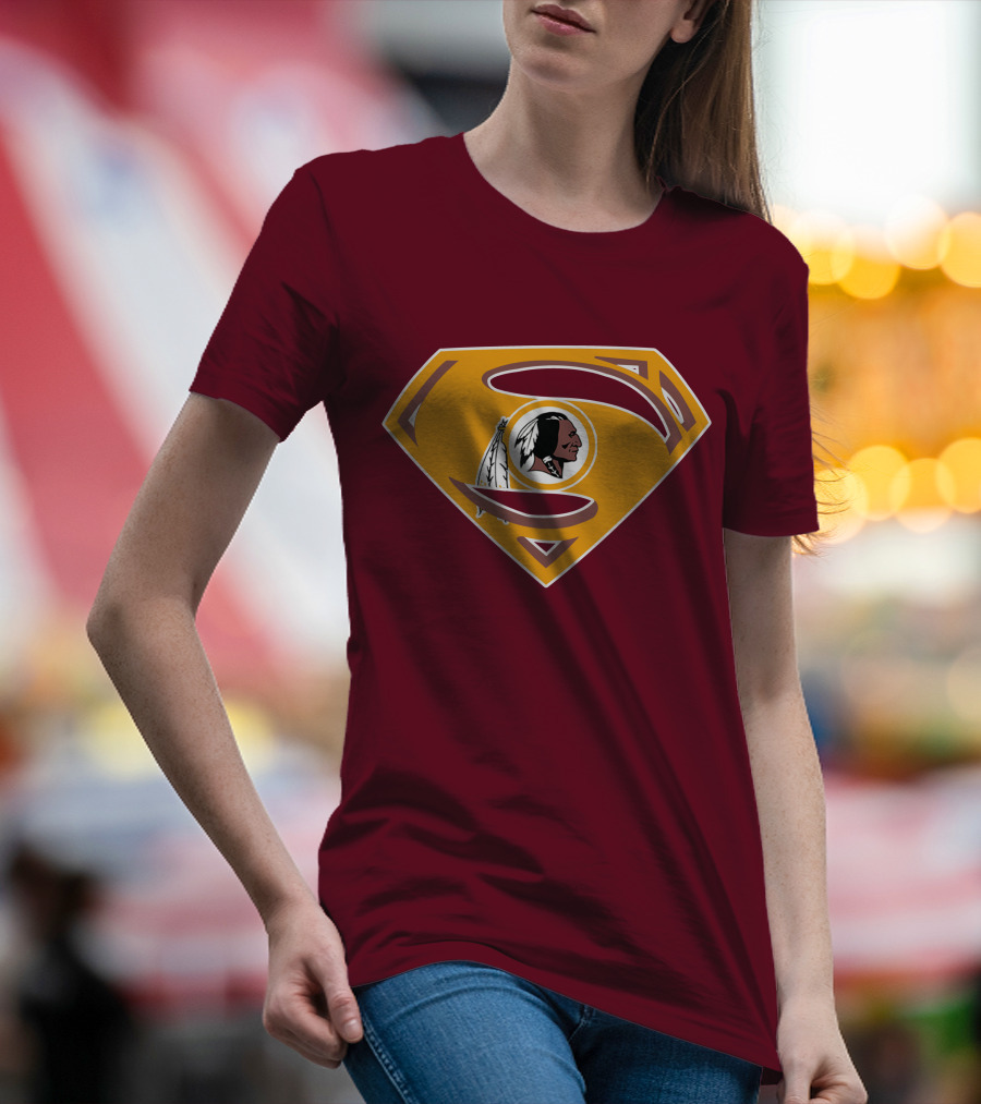 Redskins Superman Logo Mashup T-Shirt