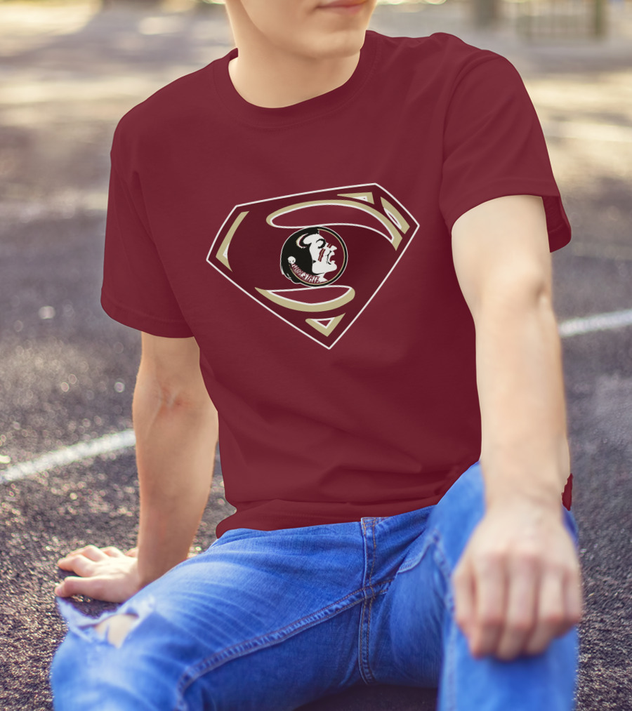 Seminoles Superman Logo Mashup With Florida State T-Shirt