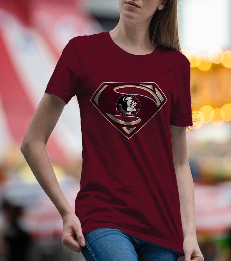 Seminoles Superman Logo Mashup With Florida State T-Shirt