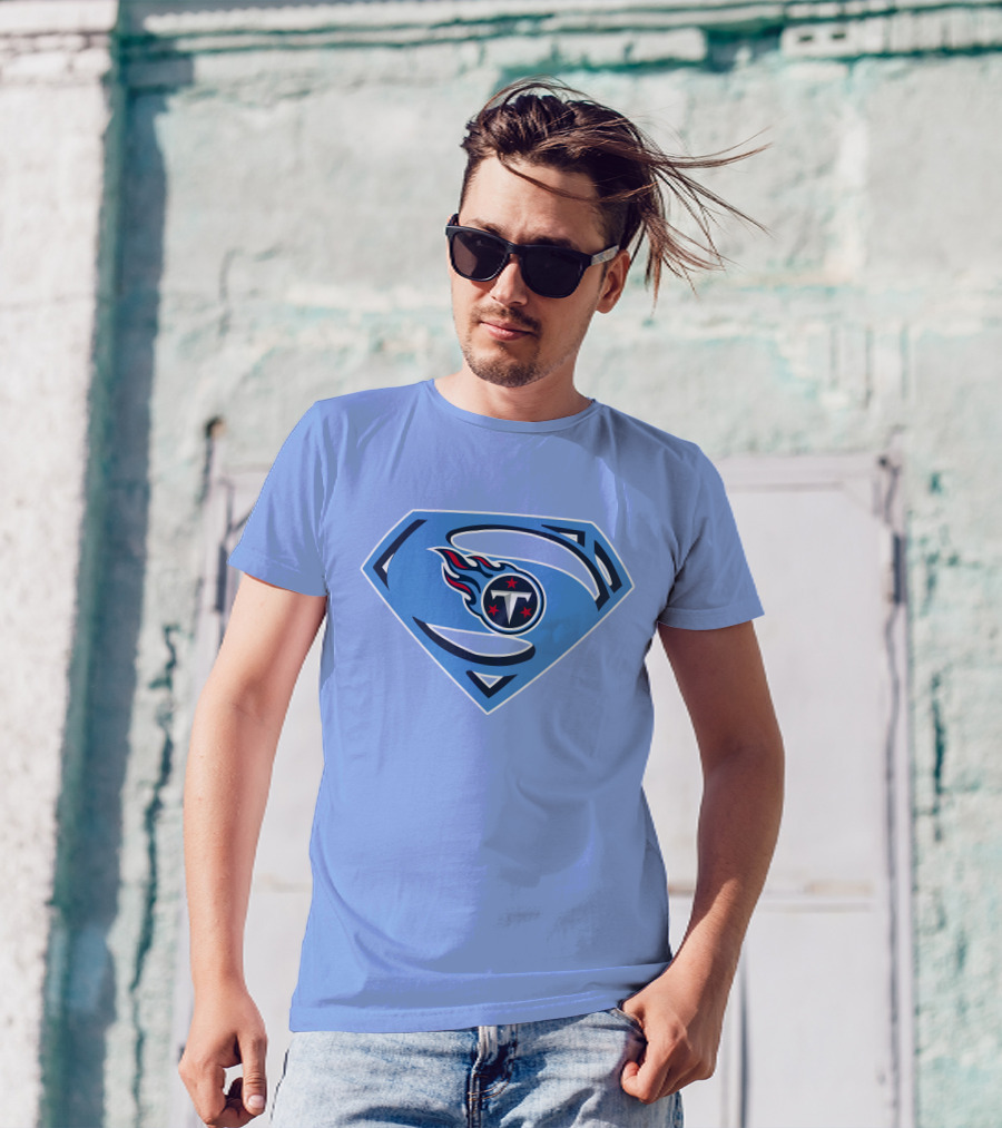 Tennessee Titans Superman Logo Fusion T-Shirt