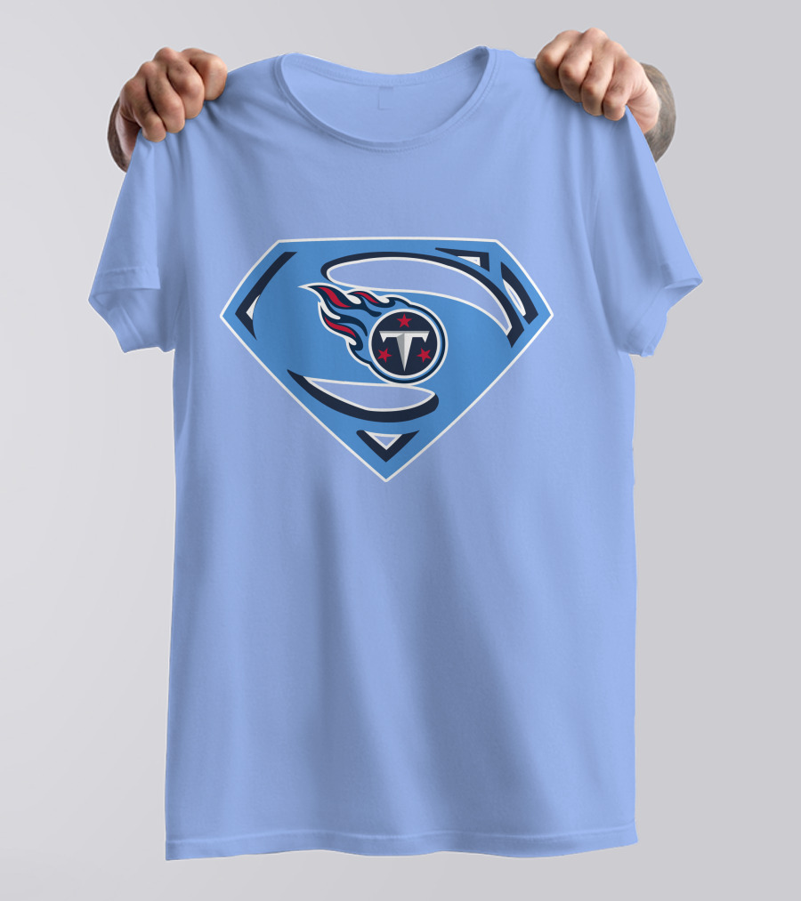 Tennessee Titans Superman Logo Fusion T-Shirt