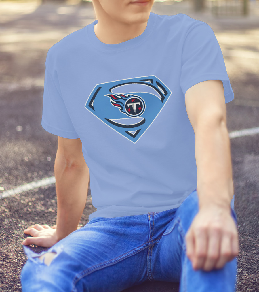 Tennessee Titans Superman Logo Fusion T-Shirt